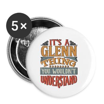 C’est une chose Glenn que vous ne comprendriez pas - Glenn - Lot de 5 petits badges (25 mm) - blanc - Devant