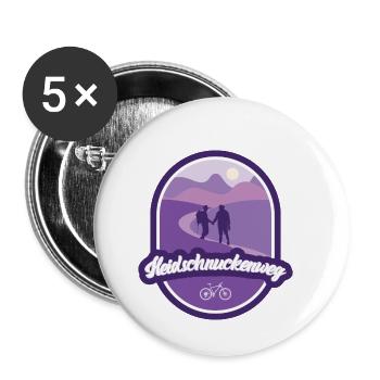 Heidschnuckenweg - Basse-Saxe - Lot de 5 petits badges (25 mm) - blanc - Devant