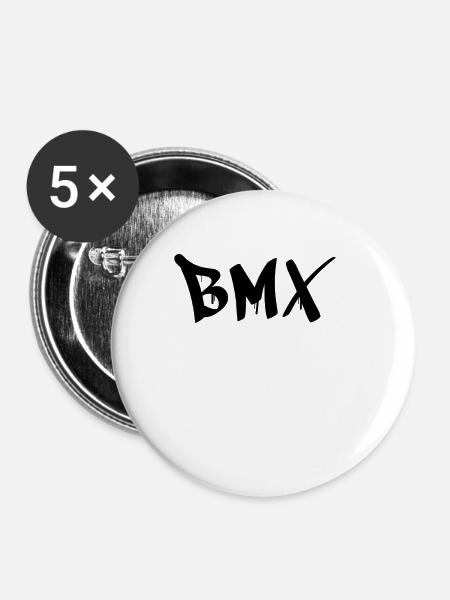 BMX - Buttons klein 25 mm (5er Pack) - Weiß