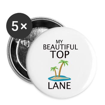 League Legend Top lane fun design - Buttons small 1''/25 mm (5-pack) - white - Front