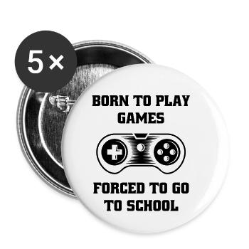 Gaming Console Controller Gaming Gamer - Buttons small 1''/25 mm (5-pack) - white - Front