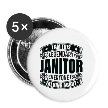Legendary Caretaker All, All Speeches - Buttons small 1''/25 mm (5-pack) - white - Front