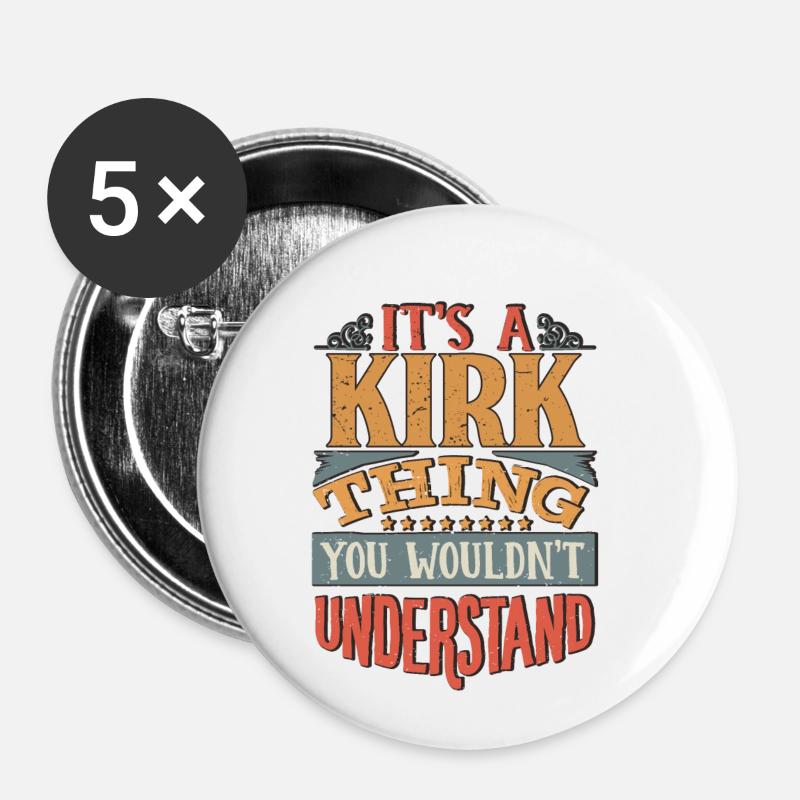 C’est une chose Kirk que vous ne comprendriez pas - Kirk - Lot de 5 petits badges (25 mm) - blanc