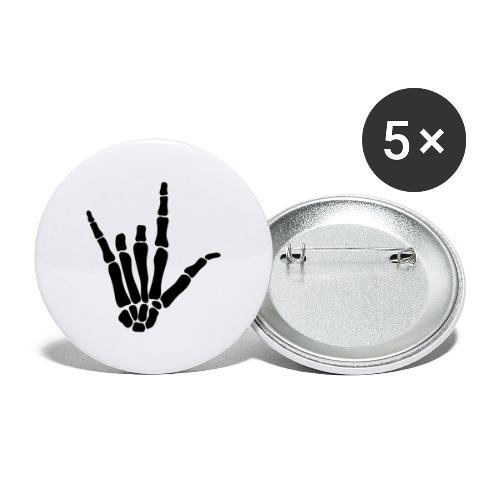 Rocker sign - Buttons klein 25 mm (5er Pack)