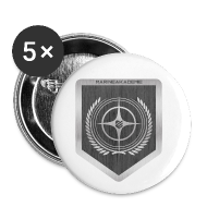 Marineakademie - Buttons klein 25 mm (5er Pack)