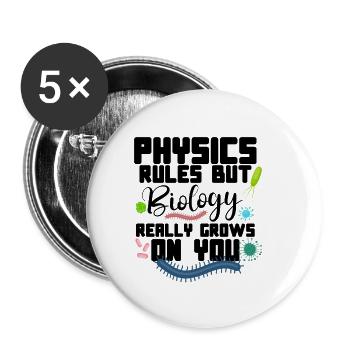 Microbiologist Microbiology Lab Staph Biology - Buttons small 1''/25 mm (5-pack) - white - Front