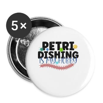 Microbiologist Microbiology Lab Staph Biology - Buttons small 1''/25 mm (5-pack) - white - Front