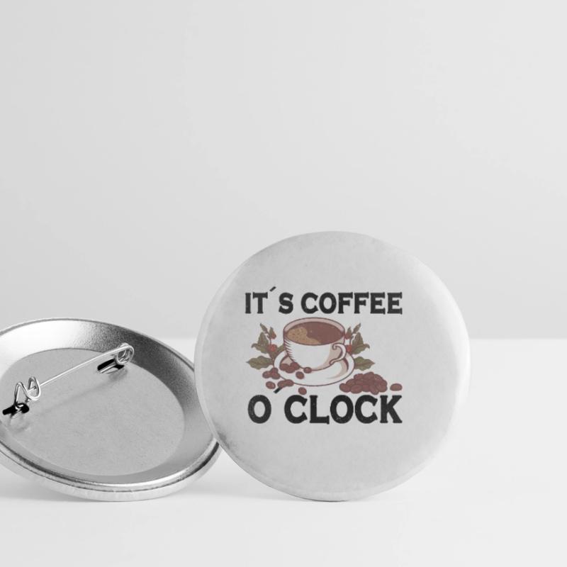 Coffee Lover Caffeine Molecule Java Latte Espresso Buttons klein 25 mm (5er Pack)