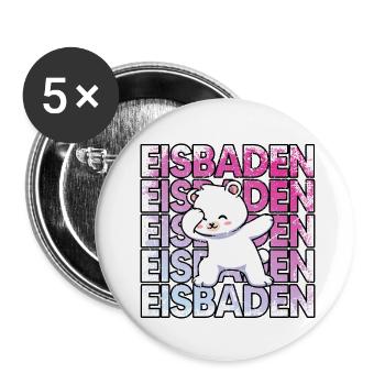 ice bathing winter bather cool icebath cold resistant - Buttons small 1''/25 mm (5-pack) - white - Front
