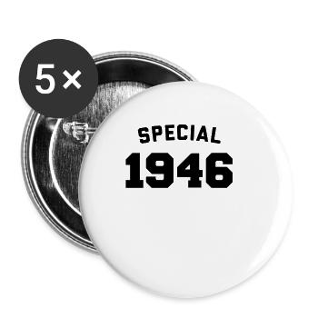 Funny Birthday Special 1946 - Buttons small 1''/25 mm (5-pack) - white - Front