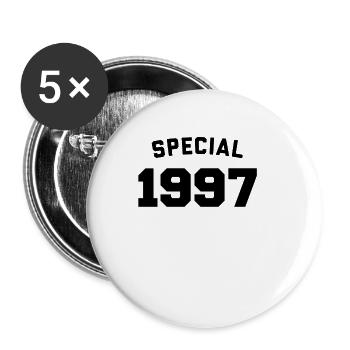 Funny Birthday Special 1997 - Buttons small 1''/25 mm (5-pack) - white - Front