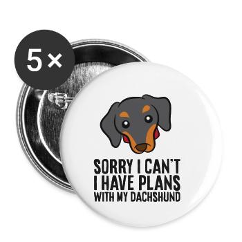 Ich kann leider nicht, ich habe Pläne mit meinem - Buttons klein 25 mm (5er Pack) - Weiß - Vorne