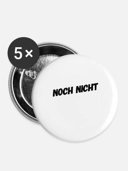 später - Buttons klein 25 mm (5er Pack) - Weiß
