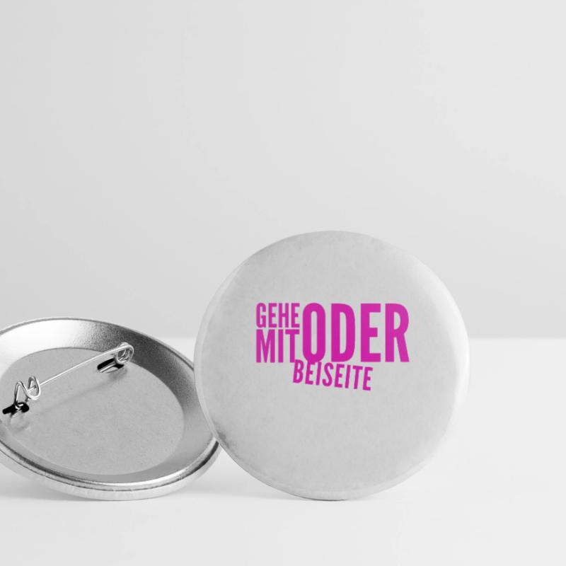 kommst du mit oder nicht? Buttons klein 25 mm (5er Pack)