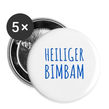Damit habe ich nicht gerechnet - Buttons klein 25 mm (5er Pack) - Weiß - Vorne
