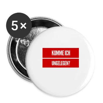 störe ich gerade? - Buttons klein 25 mm (5er Pack) - Weiß - Vorne
