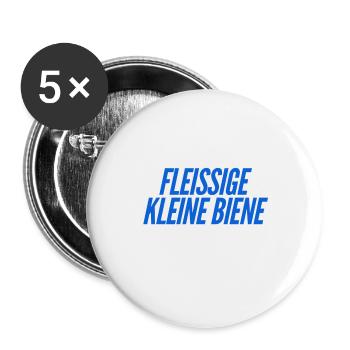 ich bin so fleißig - Buttons klein 25 mm (5er Pack) - Weiß - Vorne
