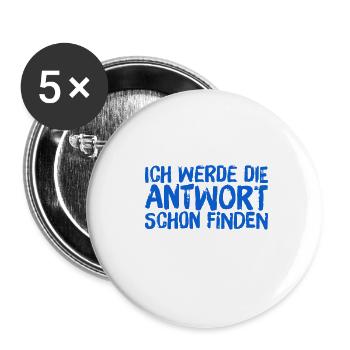 ich finde die Antwort - Buttons klein 25 mm (5er Pack) - Weiß - Vorne