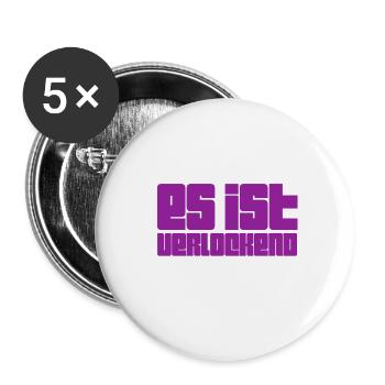 es ist ansprechend - Buttons klein 25 mm (5er Pack) - Weiß - Vorne