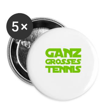 wie großartiger - Buttons klein 25 mm (5er Pack) - Weiß - Vorne