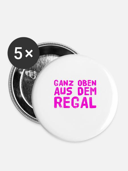 einfach spitze - Buttons klein 25 mm (5er Pack) - Weiß