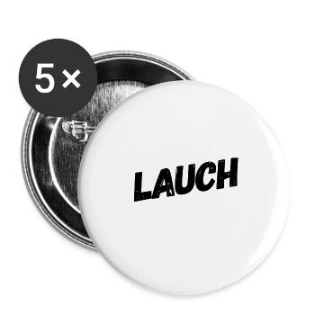 comme un poireau - Lot de 5 petits badges (25 mm) - blanc - Devant