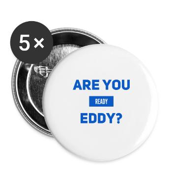 Can we start? - Buttons small 1''/25 mm (5-pack) - white - Front