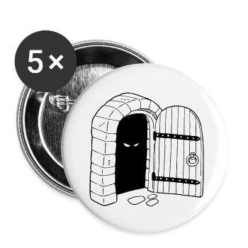 Enter the Dungeon - Buttons small 1''/25 mm (5-pack) - white - Front