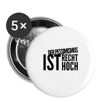 I'm pessimistic right now - Buttons small 1''/25 mm (5-pack) - white - Front