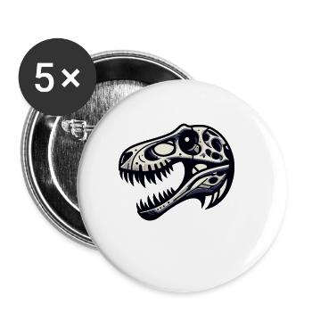 Fossil Hunter, Fossil Hunter, Paleontologist - Buttons small 1''/25 mm (5-pack) - white - Front