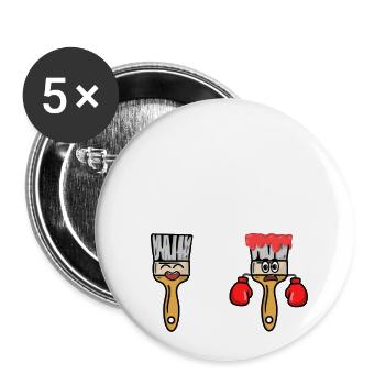 Teachers at the beginning and end of the year - Buttons small 1''/25 mm (5-pack) - white - Front