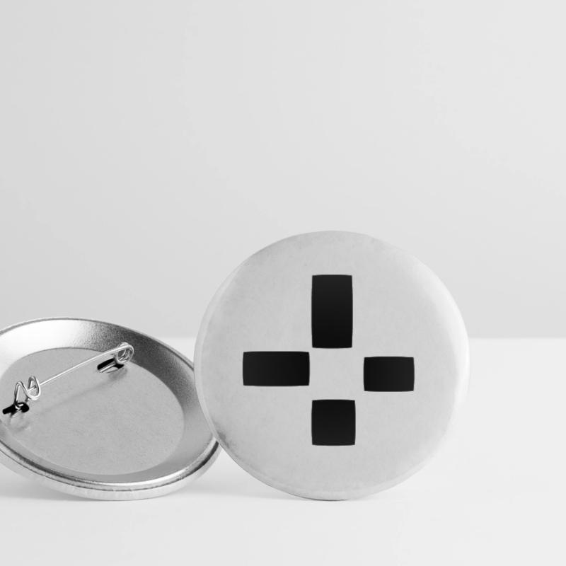 Square Pattern Four Shapes Shape Buttons small 1''/25 mm (5-pack)