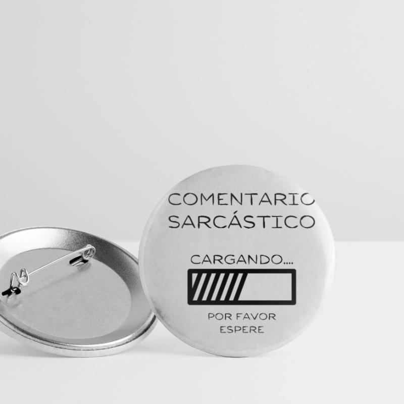 Loading: Sarcastic Comment in Progress Buttons small 1''/25 mm (5-pack)