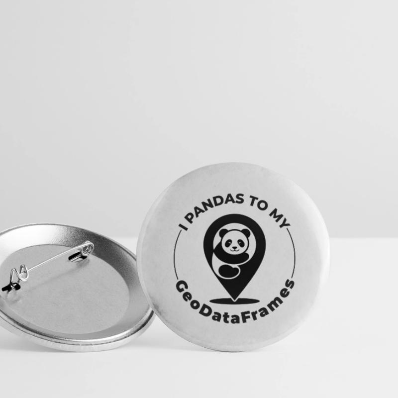 GeoDataFrames Pandas GIS Python Programming Buttons small 1''/25 mm (5-pack)