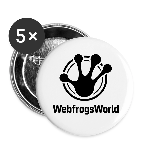 WebfrogsWorld - Przypinka mała 25 mm (pakiet 5 szt.)