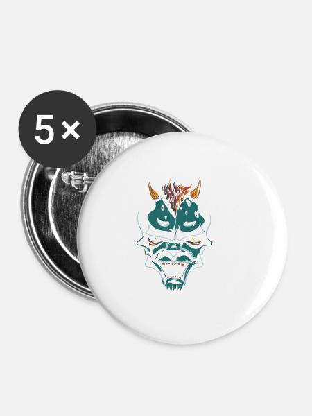 shirt,design,t-shirt - Buttons klein 25 mm (5er Pack) - Weiß