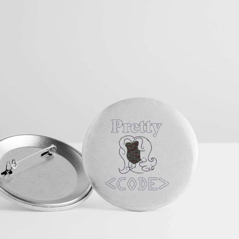 Programmer, Pretty Code, Gift Buttons small 1''/25 mm (5-pack)