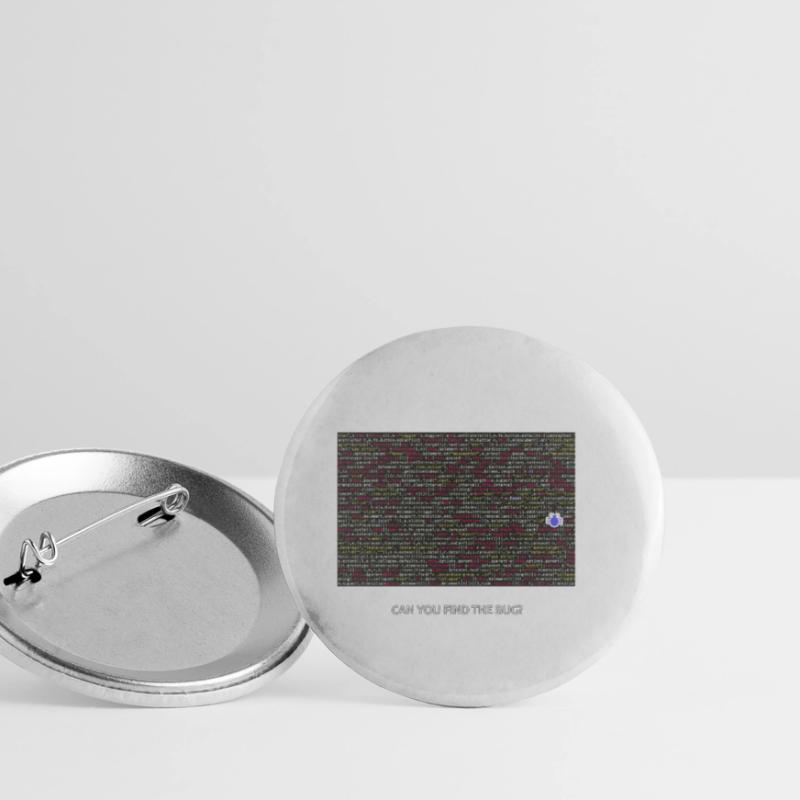 Programmer, coder, bugs, debugging Buttons small 1''/25 mm (5-pack)