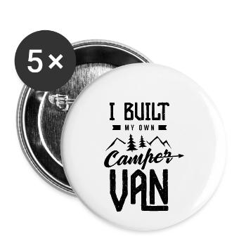 Team Build Yourself Campervan Self-Built Motorhome - Buttons small 1''/25 mm (5-pack) - white - Front