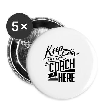 Trainer Guru Life Coach Lifestyle life coach - Buttons small 1''/25 mm (5-pack) - white - Front