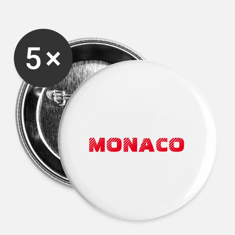 Monaco - Buttons small 1''/25 mm (5-pack) - white