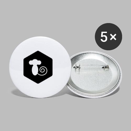 conceptMonkey icon - Buttons klein 25 mm (5er Pack)