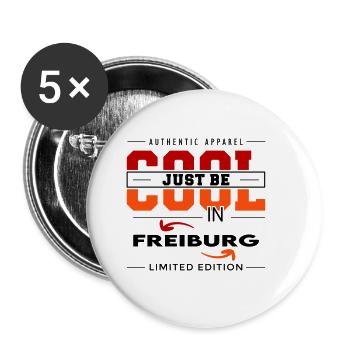 Freiburg Meine Stadt Cool I Love Reise Tour - Buttons klein 25 mm (5er Pack) - Weiß - Vorne