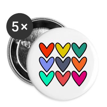 PAAR. ICH HABE GERADE GEHEIRATET. Junggesellinnenabschied. VALENTINSTAG. MARIES - Buttons klein 25 mm (5er Pack) - Weiß - Vorne