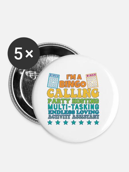 Proud Activity Assistant Appreciation - Buttons klein 25 mm (5er Pack) - Weiß