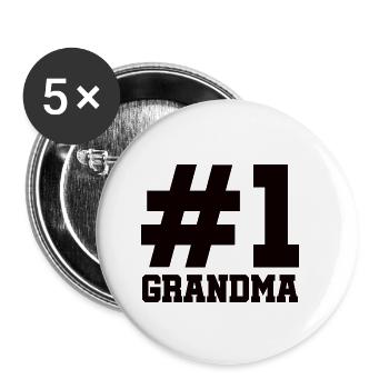 Super coolee Oma Geschenk beste Oma - Buttons klein 25 mm (5er Pack) - Weiß - Vorne
