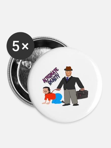 Alternative Realität - Buttons klein 25 mm (5er Pack) - Weiß