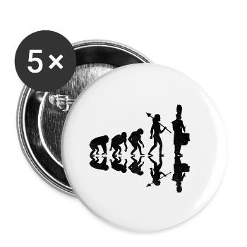 Drum Corps Evolution Marching Band Drum Music Perc - Buttons small 1''/25 mm (5-pack) - white - Front