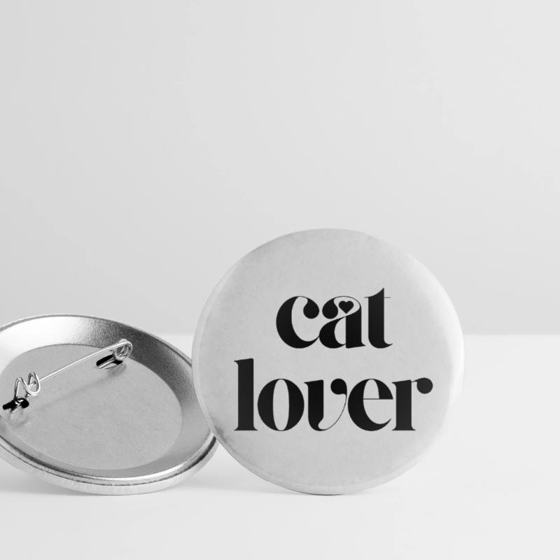 cat lover Buttons small 1''/25 mm (5-pack)