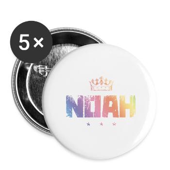 Noah - Buttons small 1''/25 mm (5-pack) - white - Front